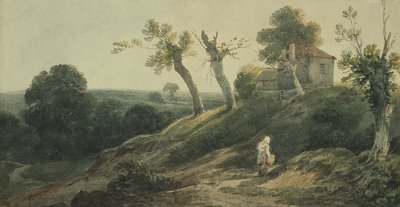 Landscape with a Cottage by Edward Bird