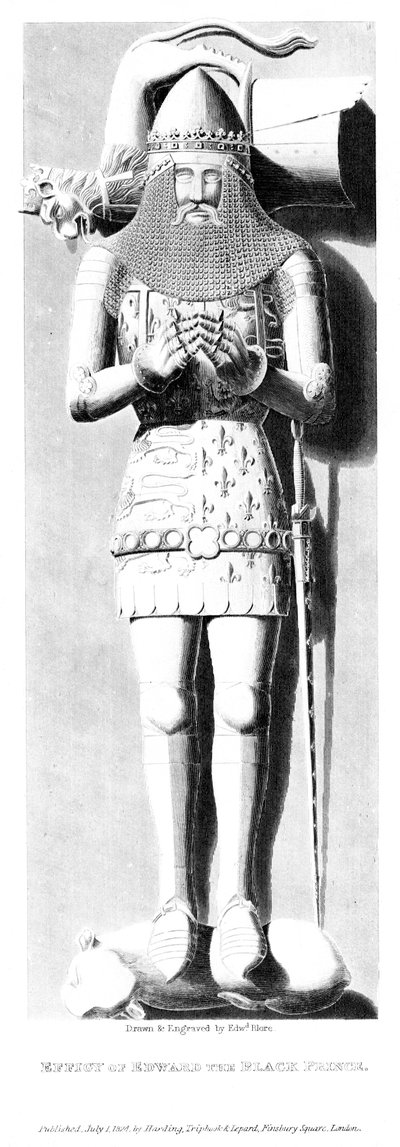 Effigy of Edward the Black Prince 1330-1376 by Edward Blore