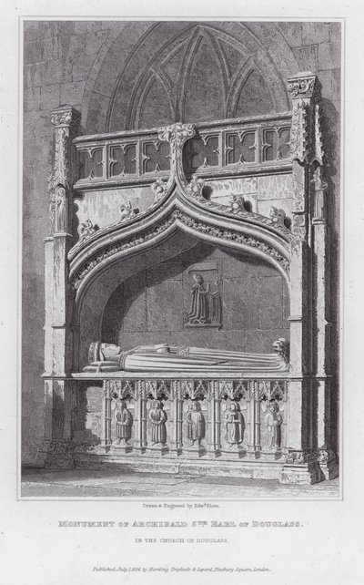 Monument of Archibald 5th Earl of Douglass, in the Church of Douglass by Edward Blore