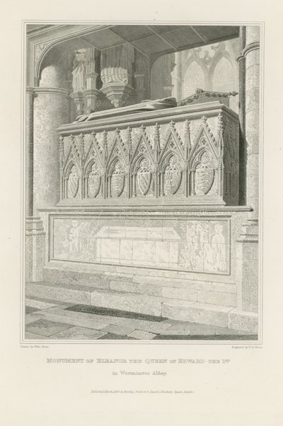 Monument of Eleanor, Queen of Edward I by Edward Blore