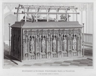 Monument of Richard Beauchamp, Earl of Warwick, in the Beauchamp Chapel at Warwick by Edward Blore