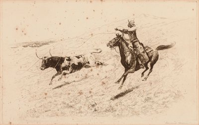 End of the Race (The Long Throw) by Edward Borein