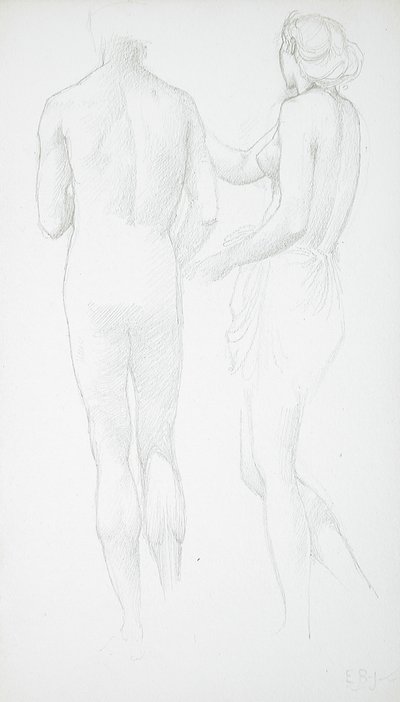 Two Nudes Seen from the Rear by Edward Burne-Jones