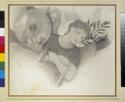 Study for a Head in The Days of Creation by Edward Burne Jones
