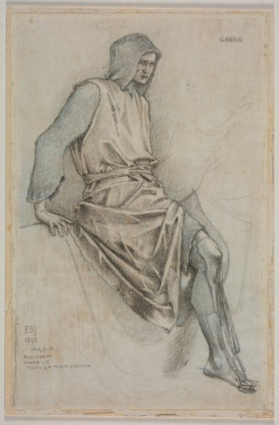 Study for the Failure of Gawain from the Holy Grail Tapestries by Edward Burne Jones