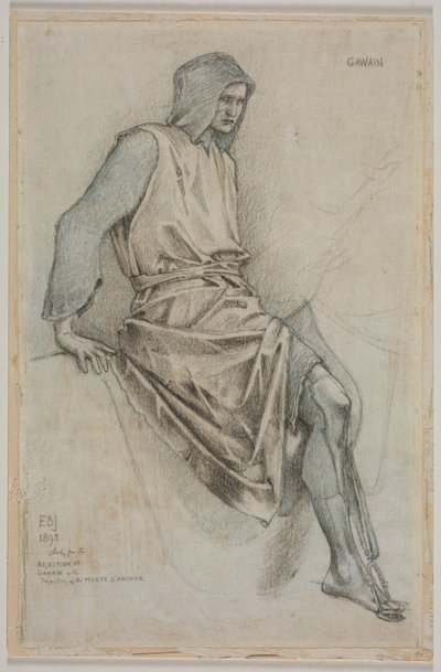 Study for the Failure of Gawain from the Holy Grail Tapestries by Edward Burne Jones
