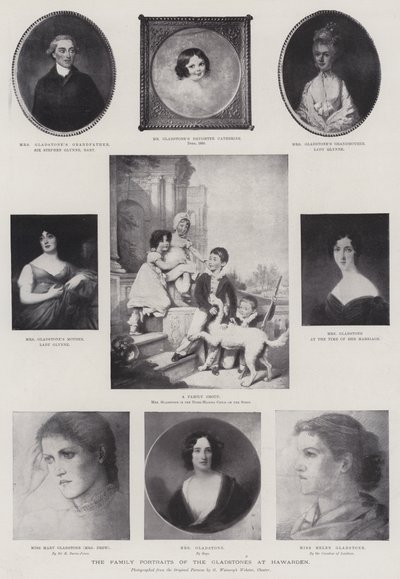 The Family Portraits of the Gladstones at Hawarden by Edward Burne Jones