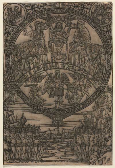The Last Judgment in the Presence of the Saints and the Archangel Michael by Edward Burne Jones
