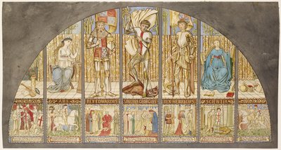 Wars of the Roses - Edward IV, Henry VI, St George with Allegory by Edward Burne Jones