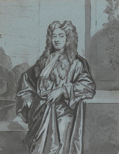 A Gentleman or A Cleric Wearing a Long Gown and Bands by Edward Byng