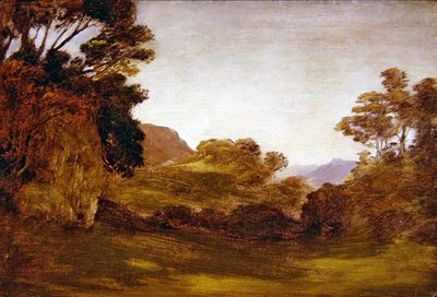 A Road Through A Wooded Landscape by Edward Calvert