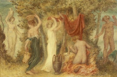 Votive Offerings - Classical Scene by Edward Calvert
