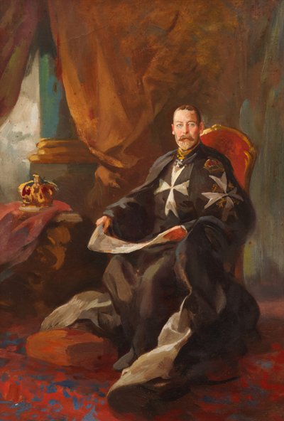 Study for Portrait of King George V by Edward Caruana Dingli