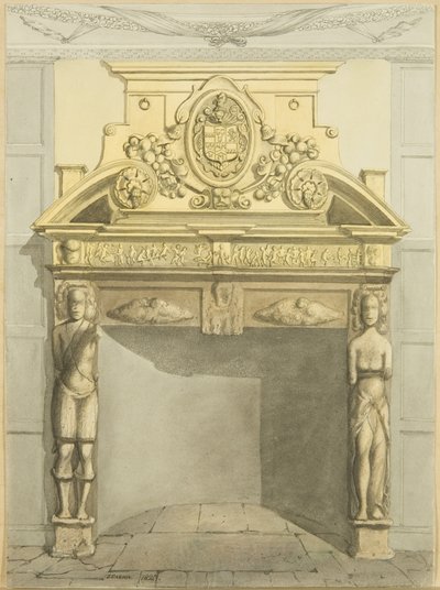 Chimneypiece in the School Room at the late Dr Estlin
