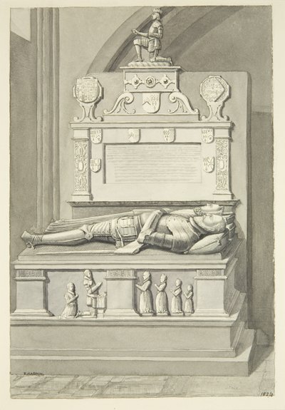 Monument to Sir Henry Newton, and Lady Newton, in Bristol Cathedral by Edward Cashin