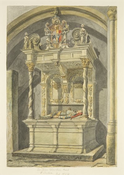 Monument to Sir John Newton, Bart., in Bristol Cathedral by Edward Cashin