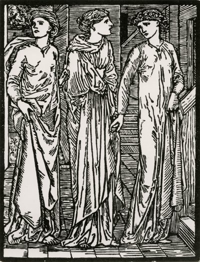 First Visit of the Sisters by Edward Coley (after) Burne Jones