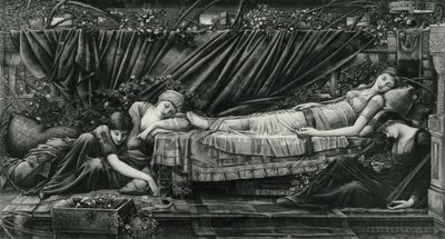 The Rose Bower, from the Briar Rose Series by Edward Coley (after) Burne Jones