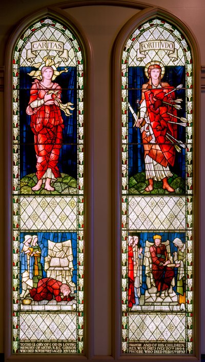 Charity and Fortitude (David Lamenting and David Consoled) by Edward Burne Jones
