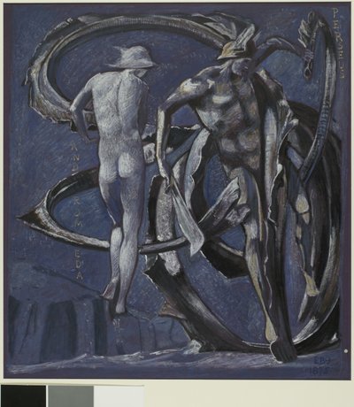 Perseus and Andromeda, Study for The Doom Fulfilled by Edward Coley Burne Jones