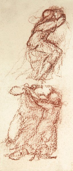 Prepatory Sketch for Love Among the Ruins by Edward Coley Burne Jones