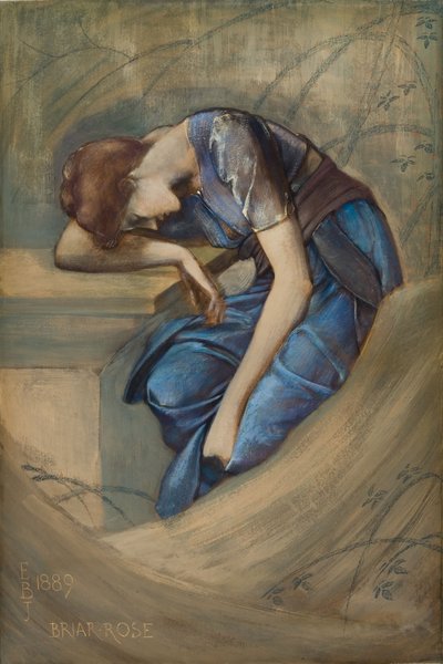 Study for the Briar Rose Series, The Garden Court by Edward Coley Burne Jones