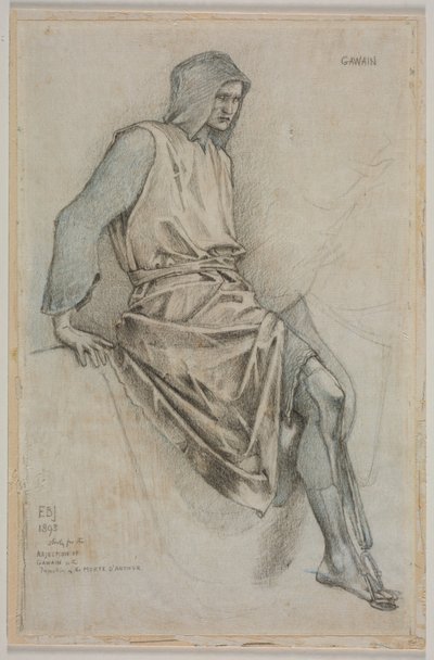 Study for the Failure of Gawain from the Holy Grail Tapestries by Edward Coley Burne Jones