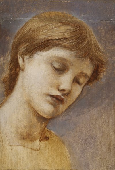 Study of a Head by Edward Coley Burne Jones