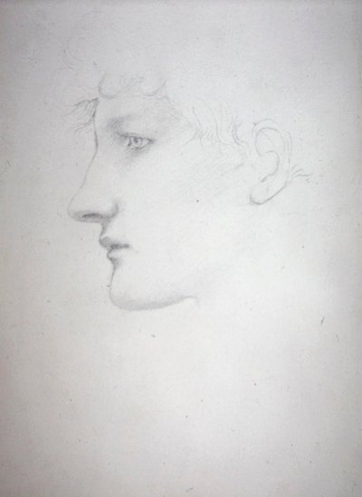 Study of a Head - Bessie Keane, c.1893 by Edward Coley Burne Jones