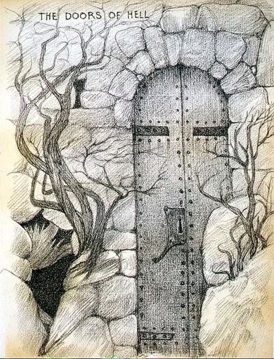 The Doors of Hell by Edward Coley Burne Jones