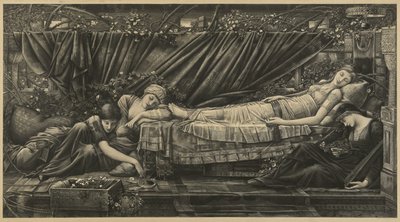 The Rose Bower by Edward Coley Burne-Jones
