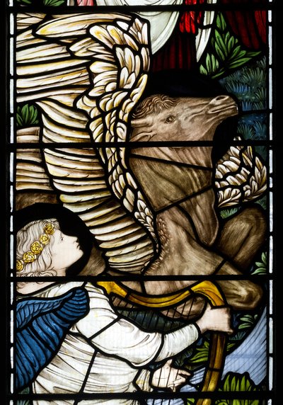 Angel & Bull (detail), Rivers of Paradise, 1875 by Edward Burne Jones