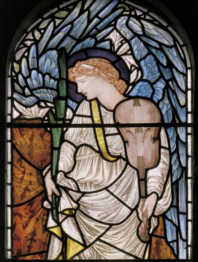 Angel with Palm and Violin by Edward Burne Jones