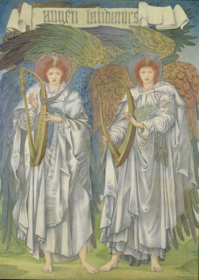 Angeli Laudantes, c.1887 by Edward Burne Jones