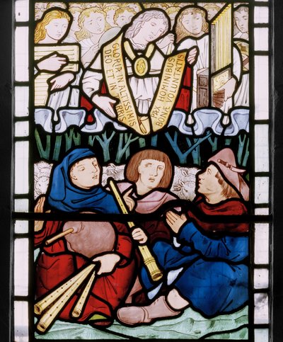 Annunciation to the shepherds (detail) by Edward Burne Jones