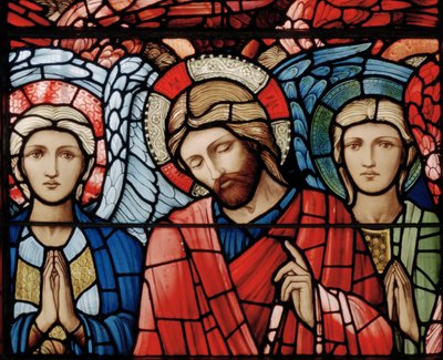 Christ In Majesty, Guardian Angels, Seraphim, Archangels (detail) from the Ascension Window, 1885 by Edward Burne Jones