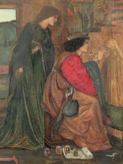 Design for a Panel from King Renes Honeymoon Cabinet, 1851 by Edward Burne Jones