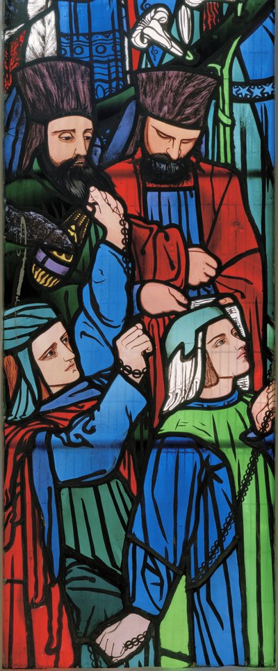 Detail from the Procession of Solomon and the Queen of Sheba by Edward Burne Jones