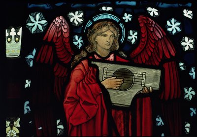 Angel Musician by William Morris and Co. (detail) by Edward Burne Jones