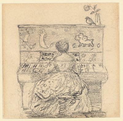 Georgiana Burne-Jones at the Piano by Edward Burne Jones