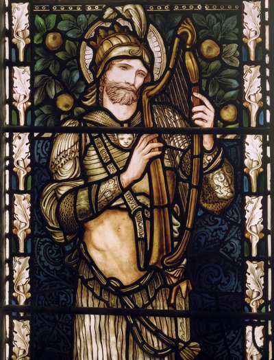 King David Harping, 1876 by Edward Burne Jones