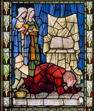 King David Weeping and Praying for the Life of His Sick Child, and Then Accepting with Fortitude the Child