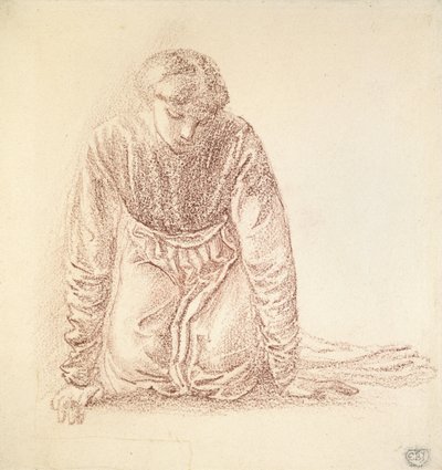 Kneeling Figure of a Woman by Edward Burne Jones