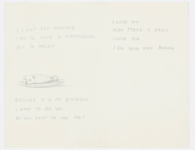 Letter to the artist