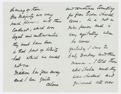 Letter to Angela Thirkell by Edward Burne Jones