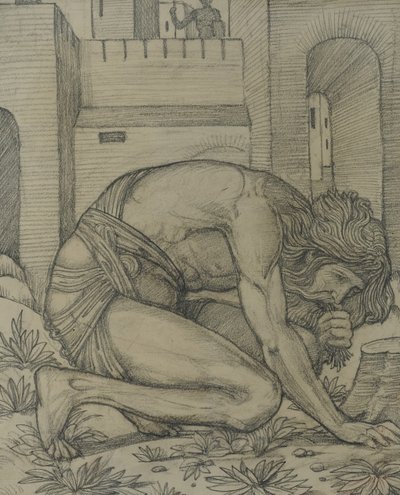 Nebuchadnezzar Eating Grass by Edward Burne Jones
