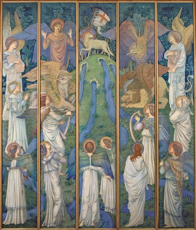 Paradise, with the Worship of the Holy Lamb, c.1875-80 by Edward Burne Jones