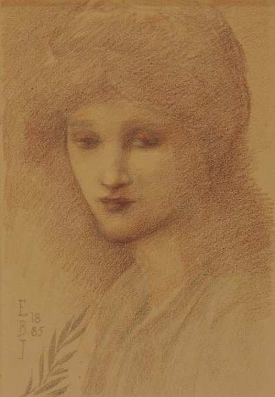 Portrait of Laura Lyttelton, Nee Tennant, with Her Eyes Downcast by Edward Burne Jones