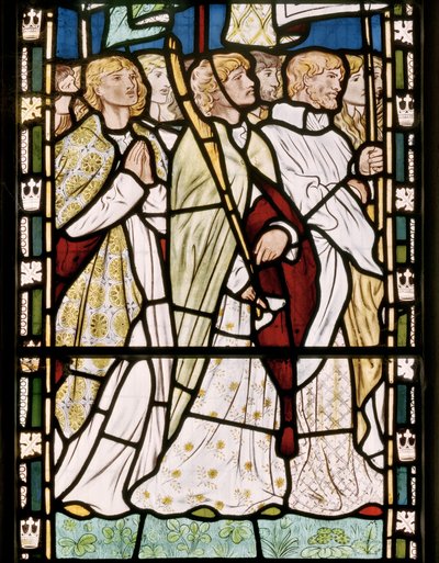 Saints bearing banners by Edward Burne Jones