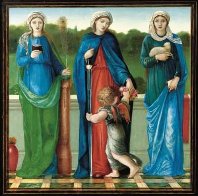 St. Barbara, St. Dorothy and St. Agnes by Edward Burne Jones